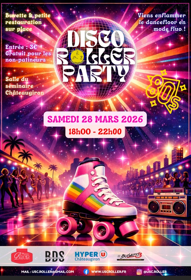 Roller Party disco - 28 mars 2026