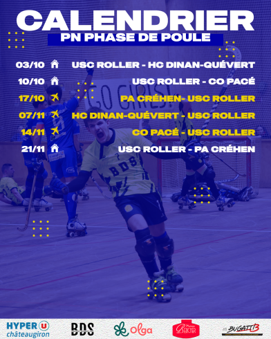 Calendriers Séniors